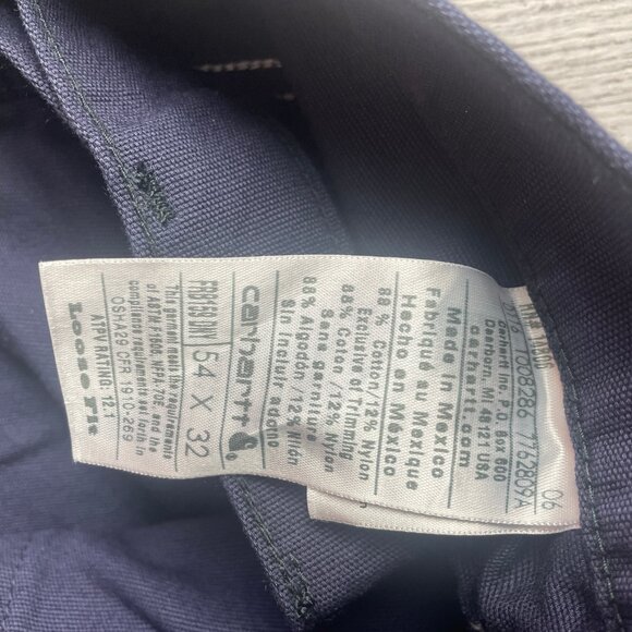 Carhartt Men's Flame-Resistant Midweight Canvas Pant Loose Fit 54x32 - Picture 4 of 4